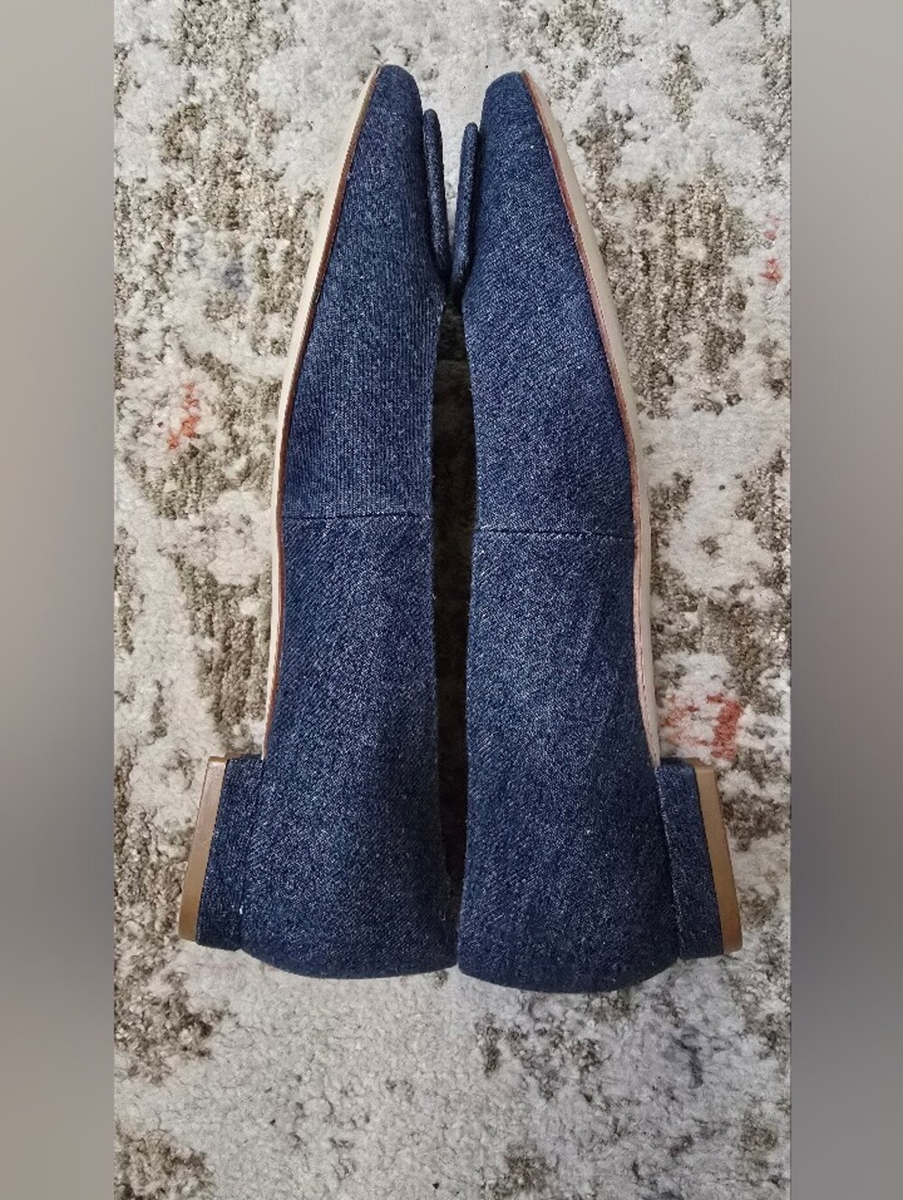 Talbots Dark Blue Denim Women’s Flat Shoes - Classic Size 7M - Picture 5 of 11